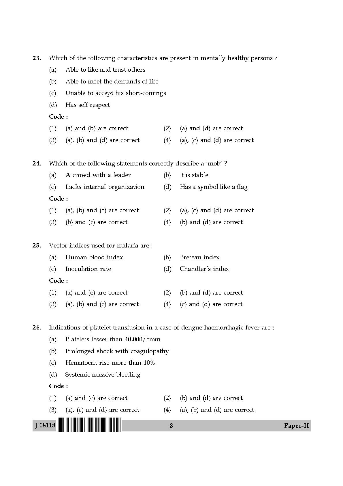 Social Medicine And Community Health Paper II July 2018 in English 5