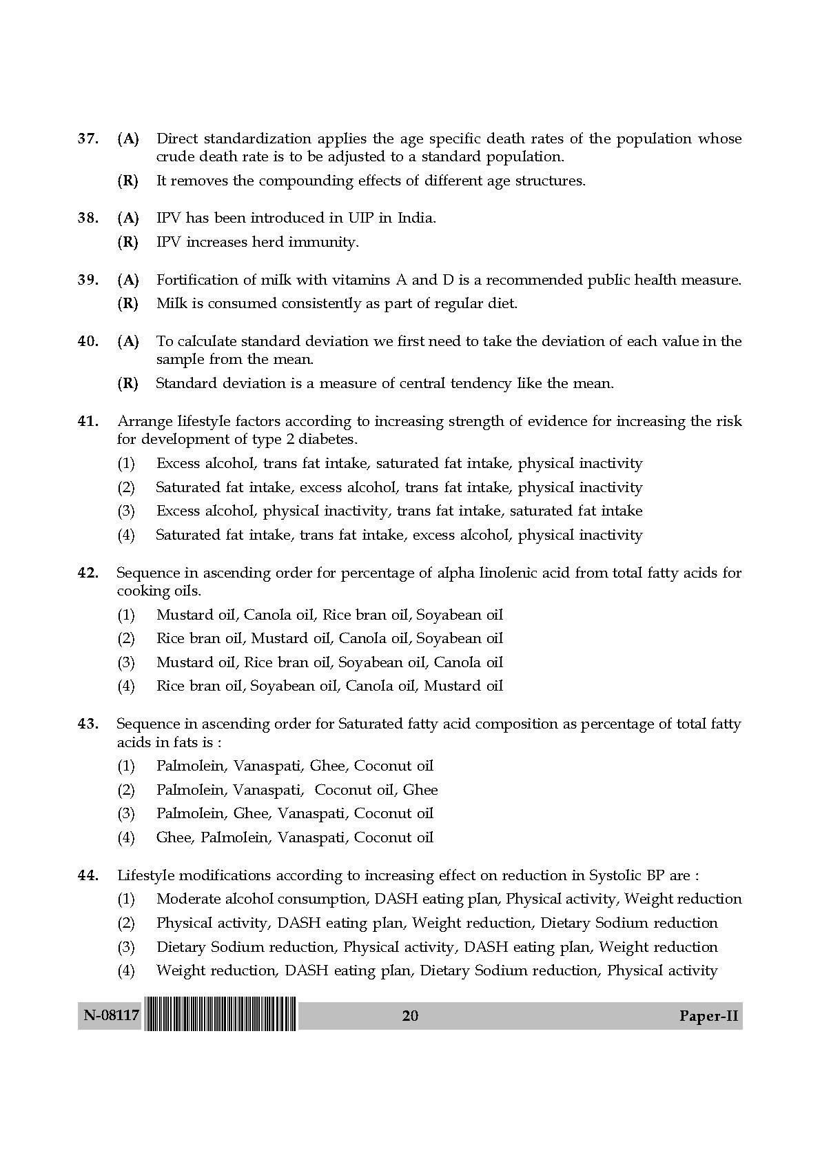 Social Medicine And Community Health Paper II November 2017 in English 11