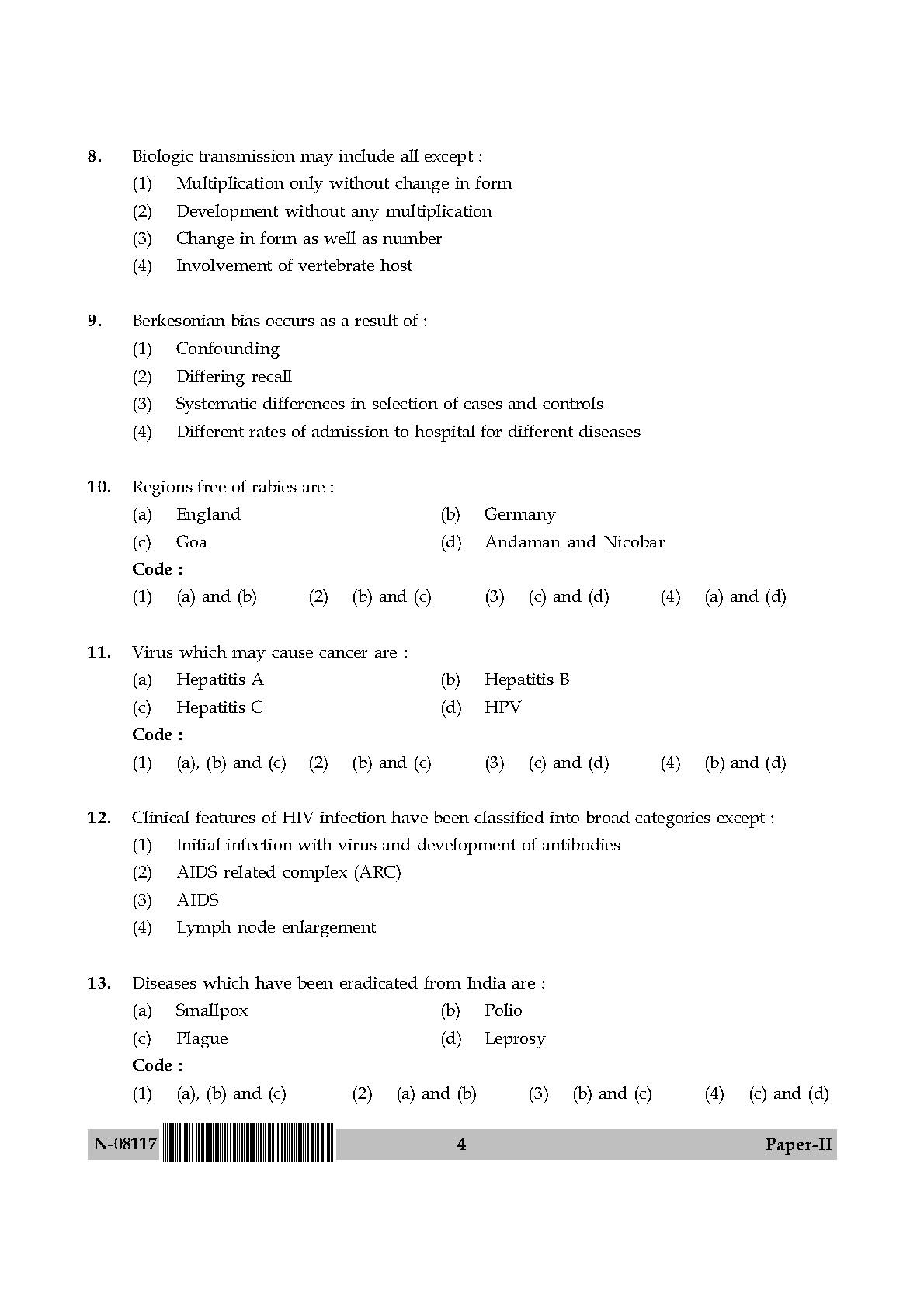 Social Medicine And Community Health Paper II November 2017 in English 3