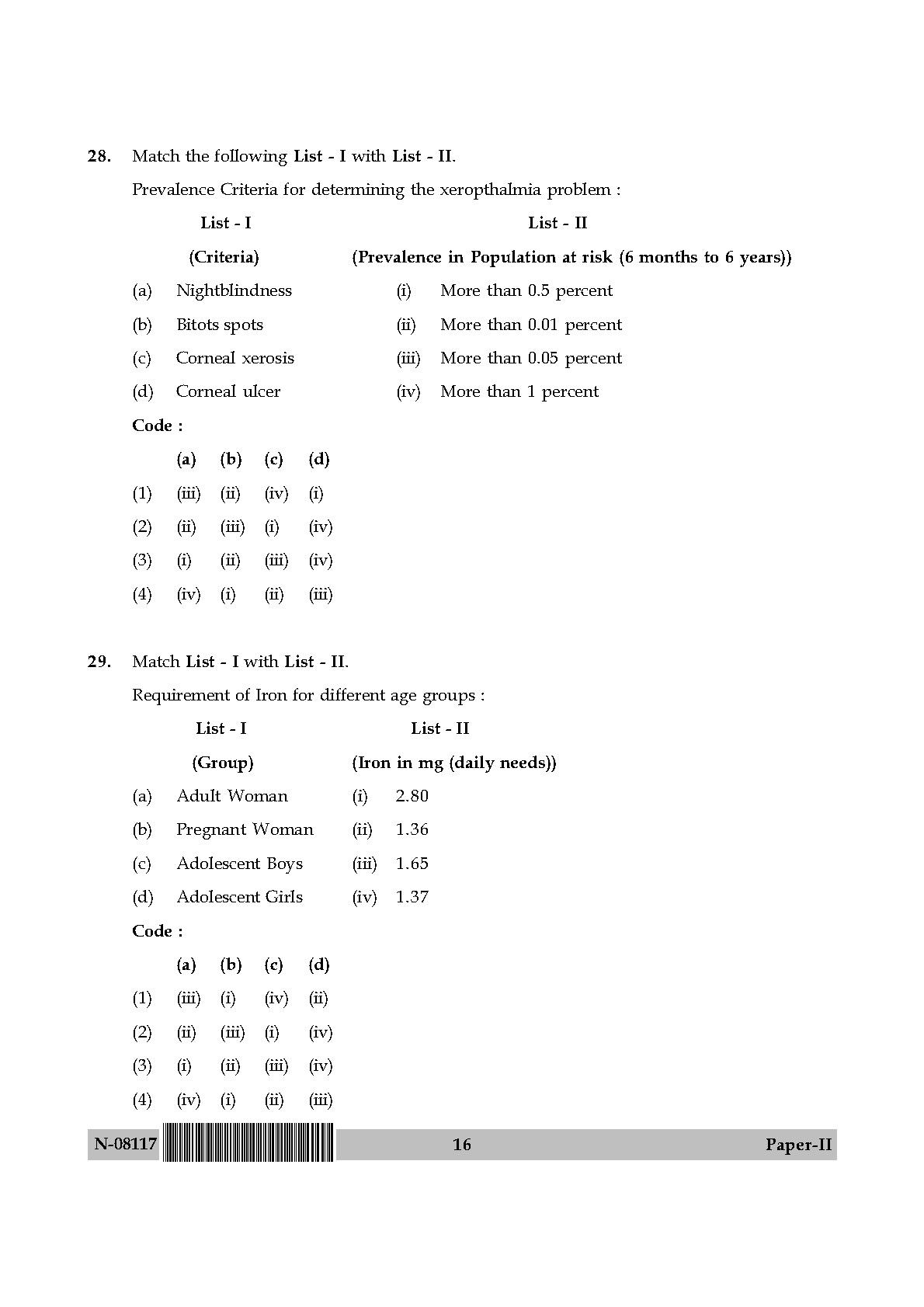 Social Medicine And Community Health Paper II November 2017 in English 9