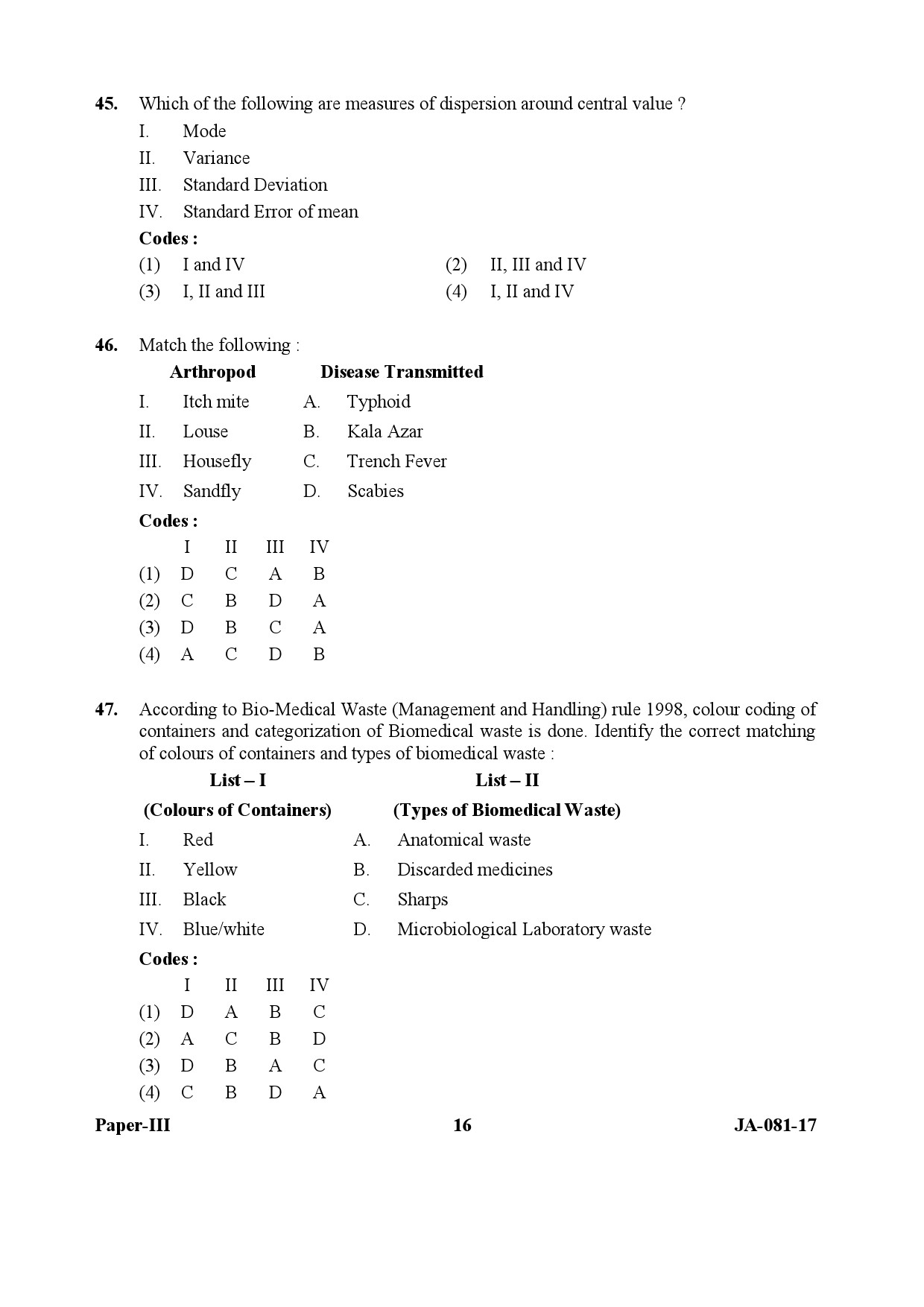 Social Medicine And Community Health Paper III January 2017 in English 9