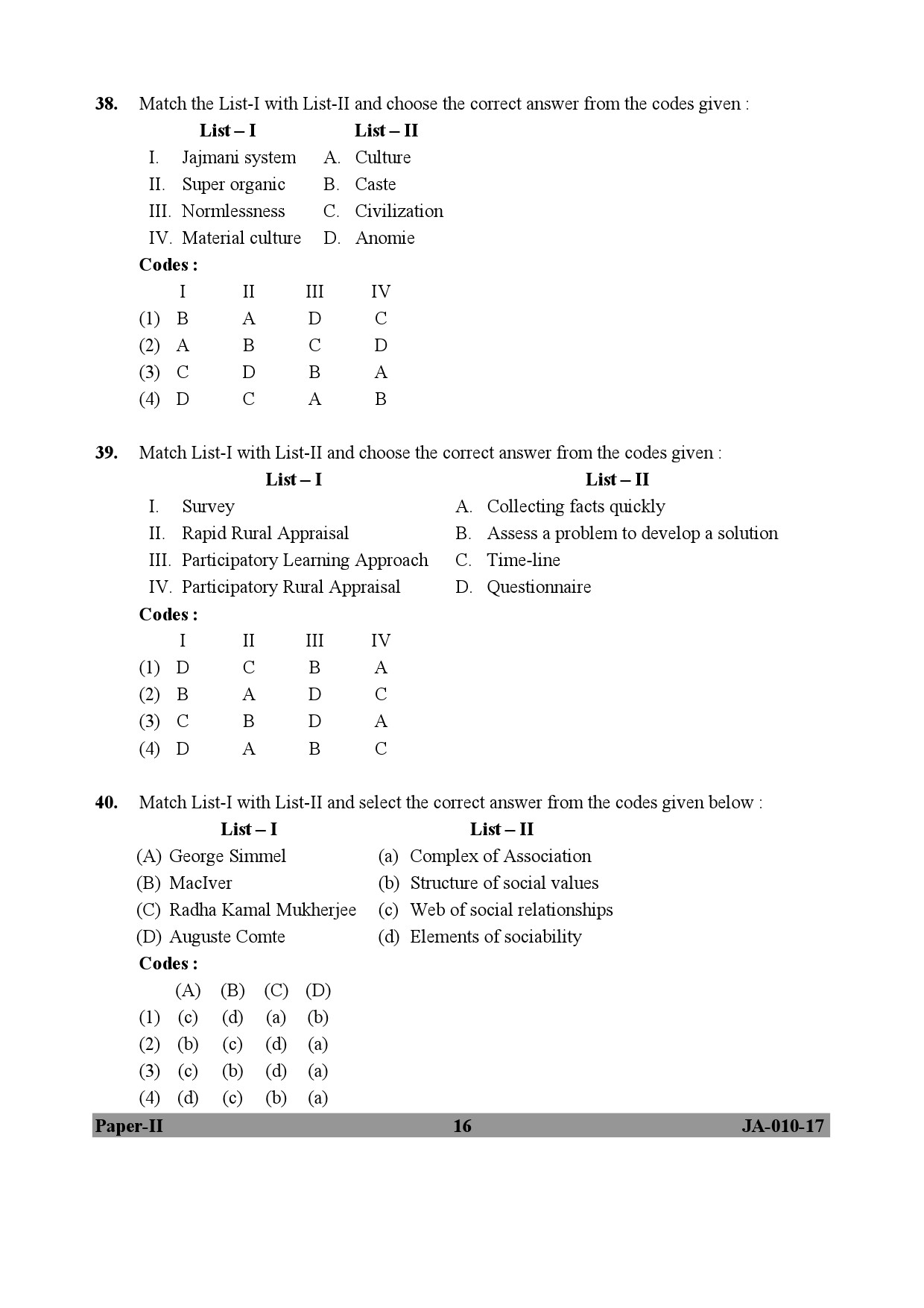 Social Work Paper II January 2017 in English 9