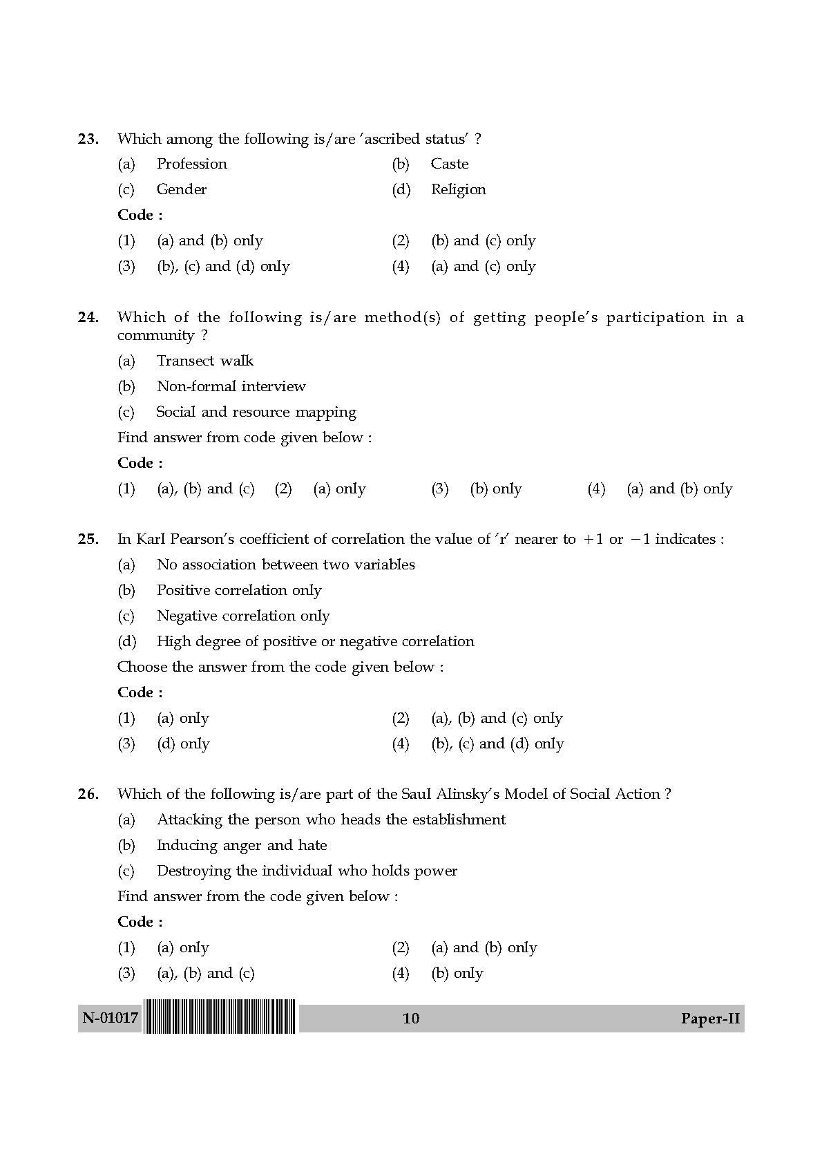 Social Work Paper II November 2017 in English 6