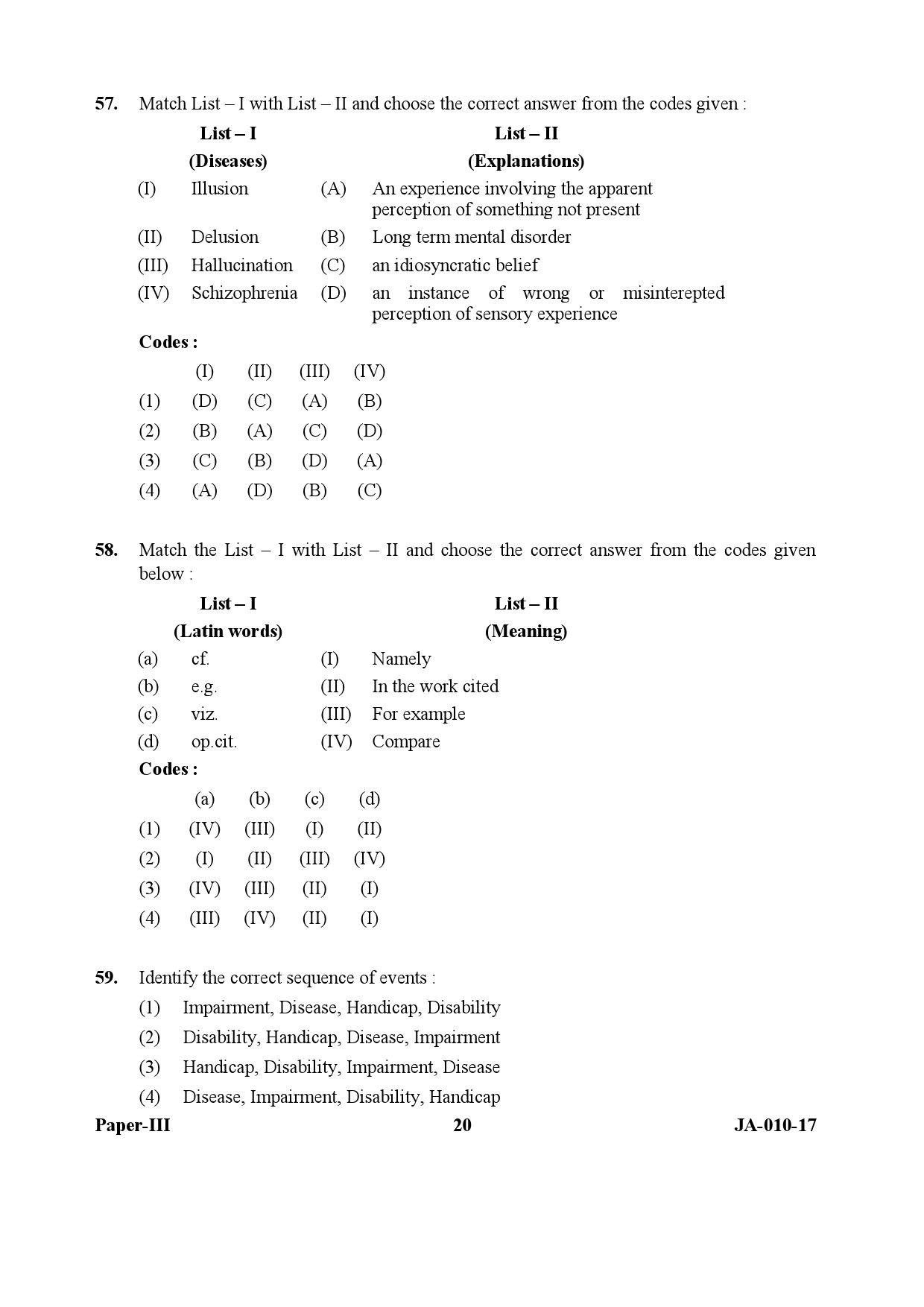 Social Work Paper III January 2017 in English 11