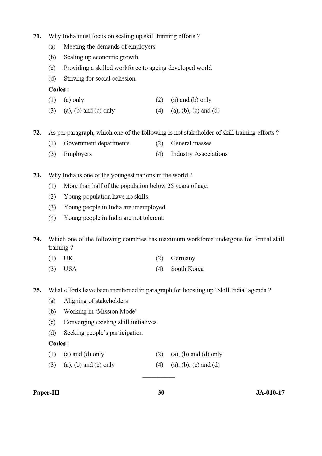 Social Work Paper III January 2017 in English 16