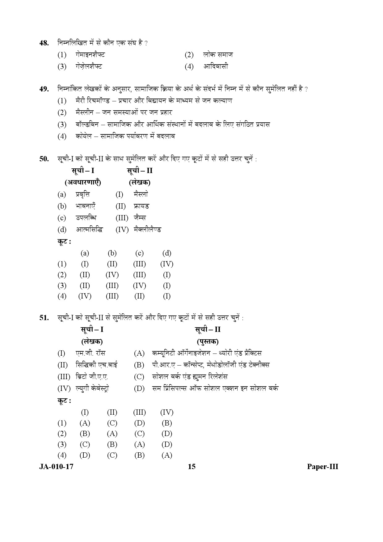 Social Work Paper III January 2017 in Hindi 7