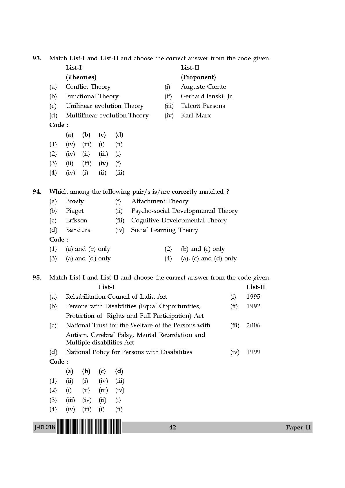 Social Work Question Paper II July 2018 in English 22