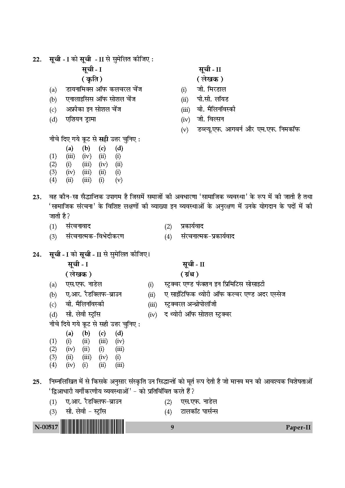 Sociology Paper II November 2017 in Hindi 4