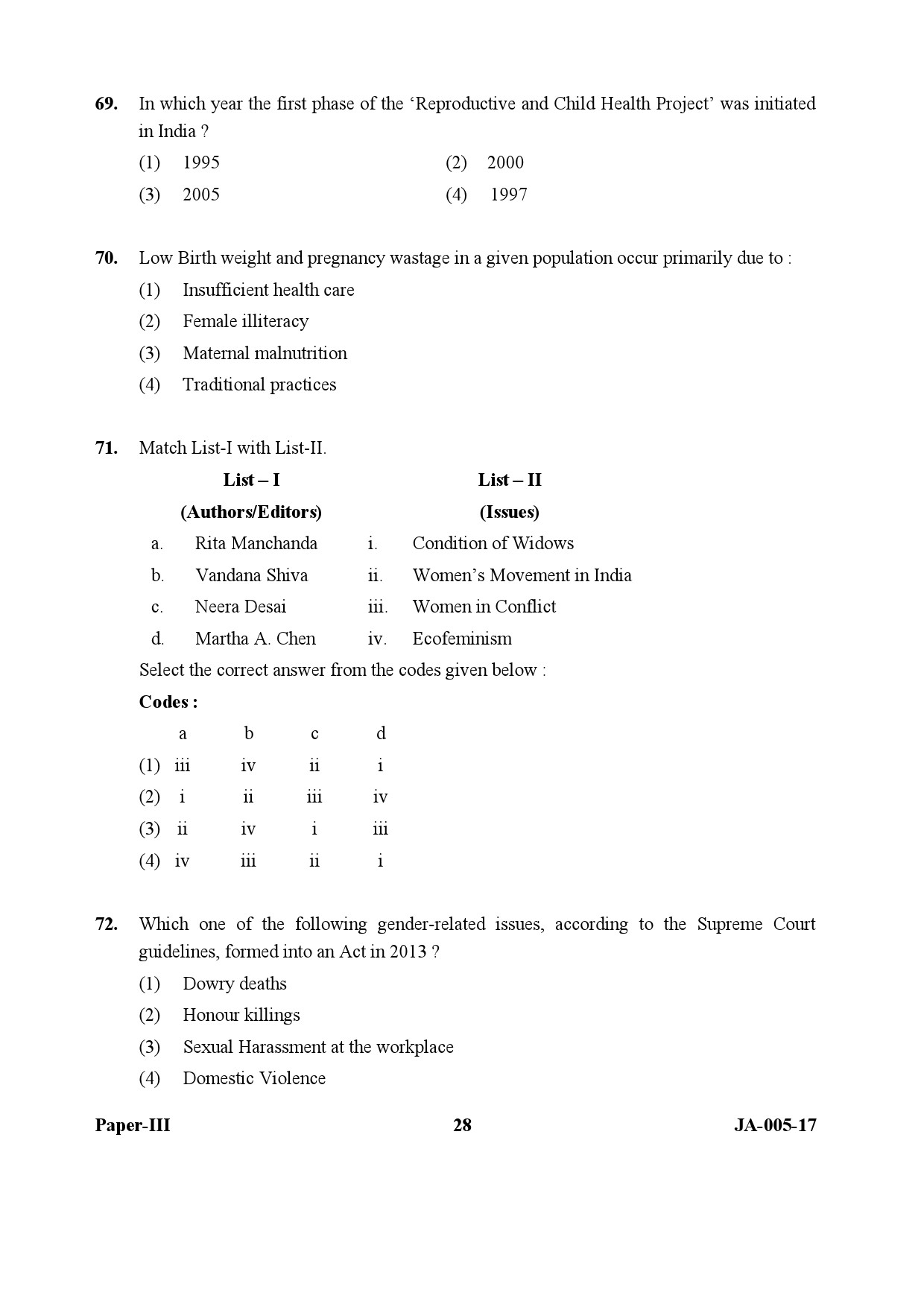 Sociology Paper III January 2017 in English 15