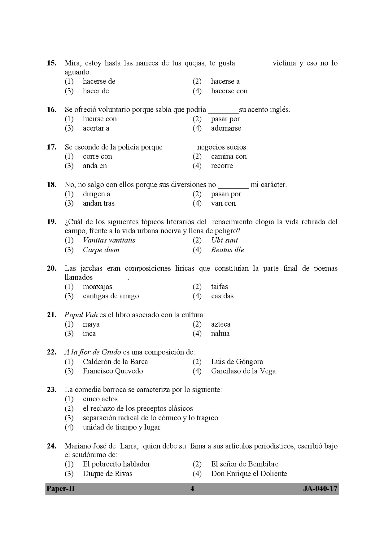 Spanish Question Paper II January 2017 4