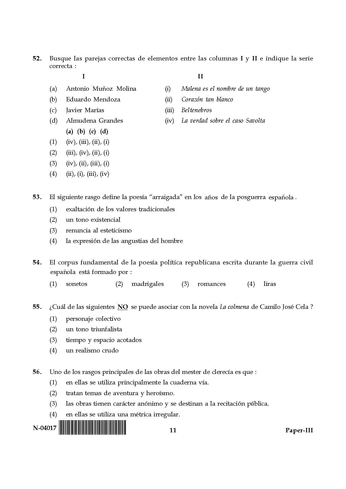 Spanish Question Paper III November 2017 11