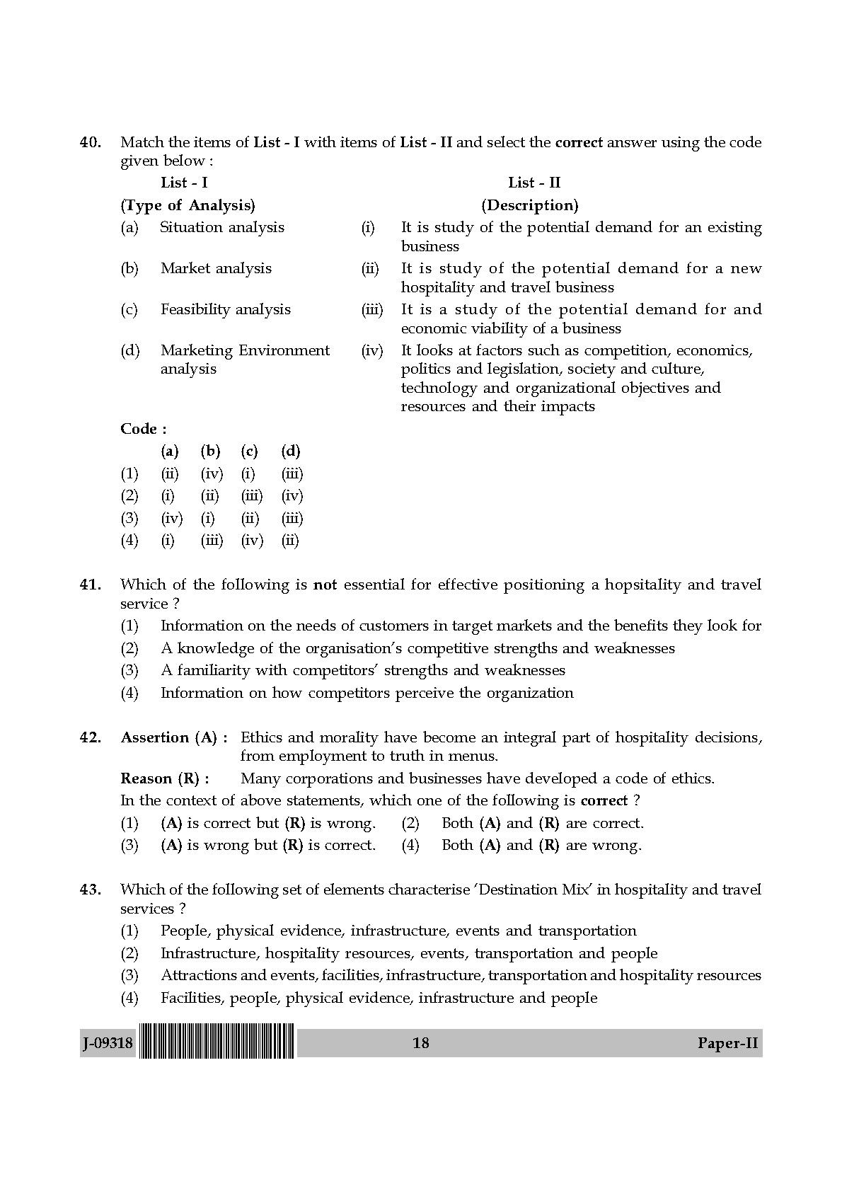 Tourism Administration And Management Paper II July 2018 in English 10