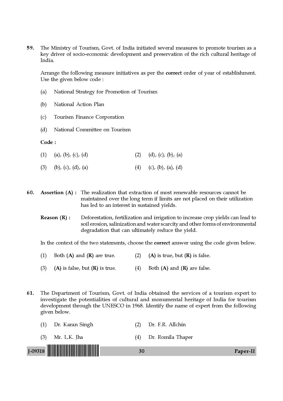 Tourism Administration And Management Paper II July 2018 in English 16