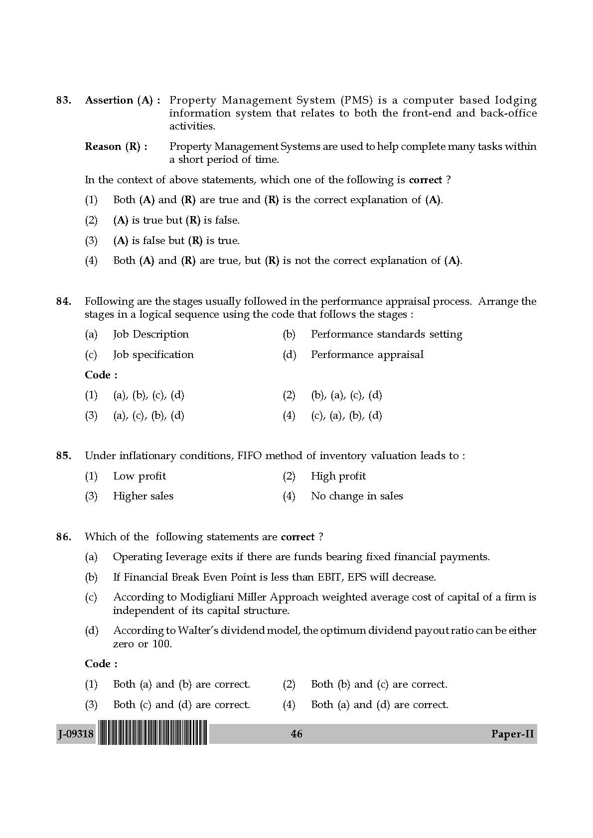 Tourism Administration And Management Paper II July 2018 in English 24