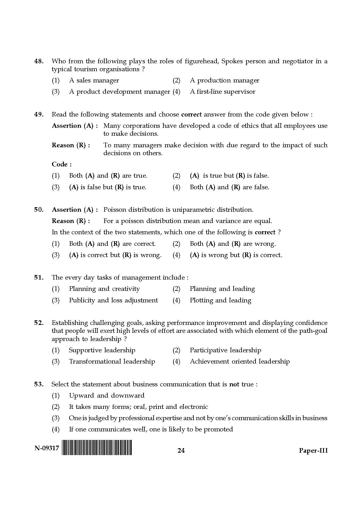 Tourism Administration And Management Paper III Nov 2017 English 13