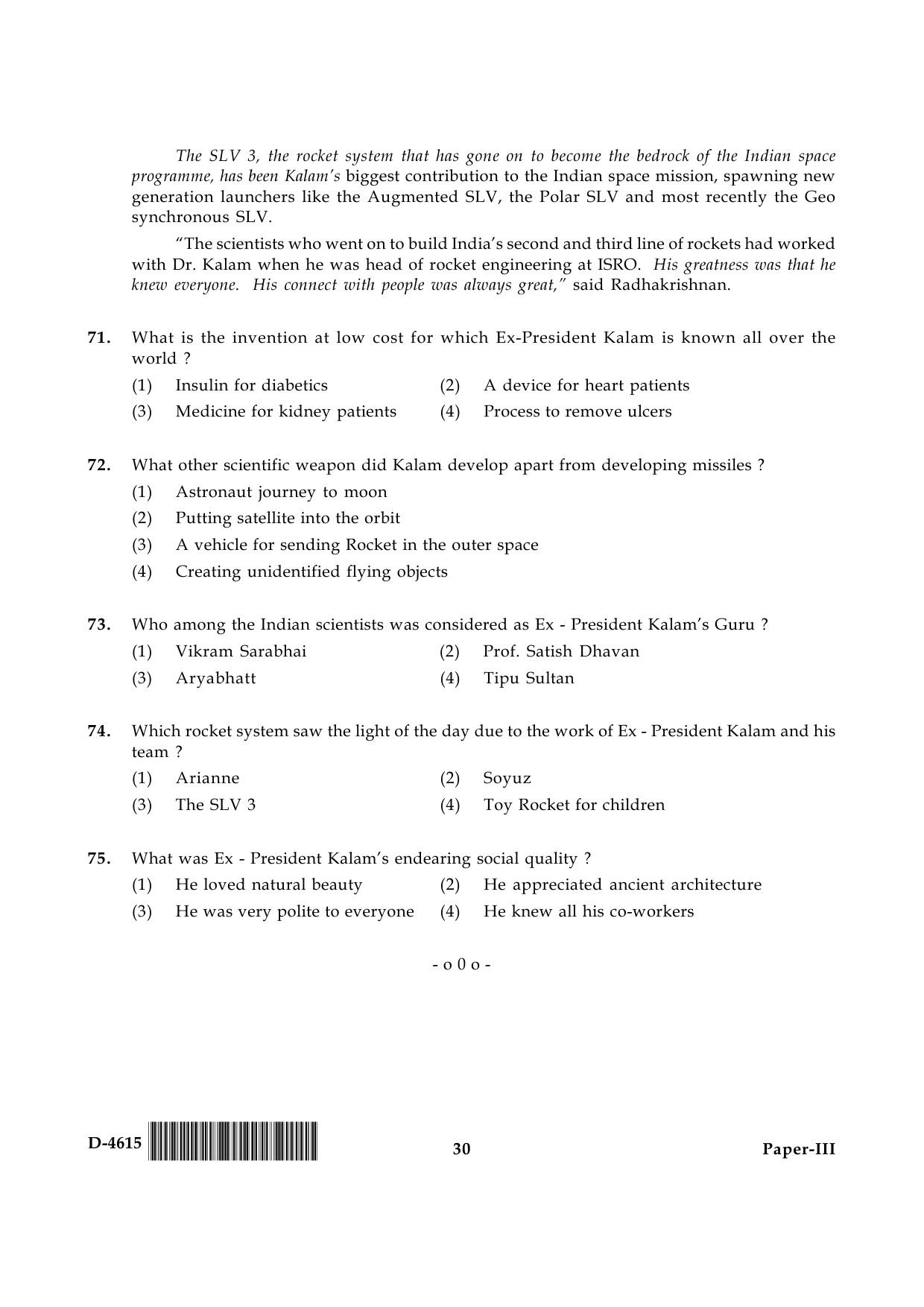 UGC NET Adult Education Question Paper III December 2015 30