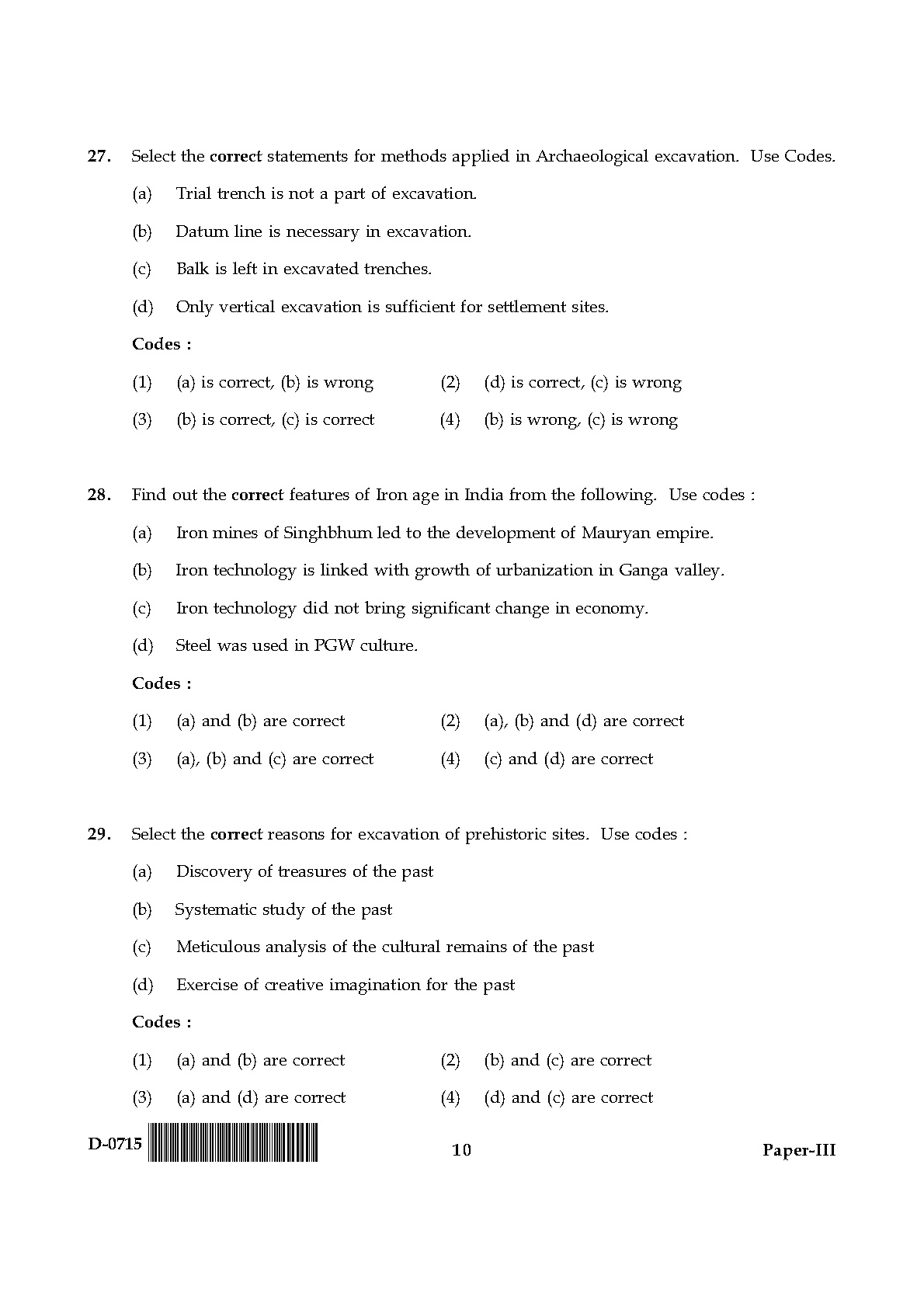 UGC NET Anthropology Question Paper III December 2015 10