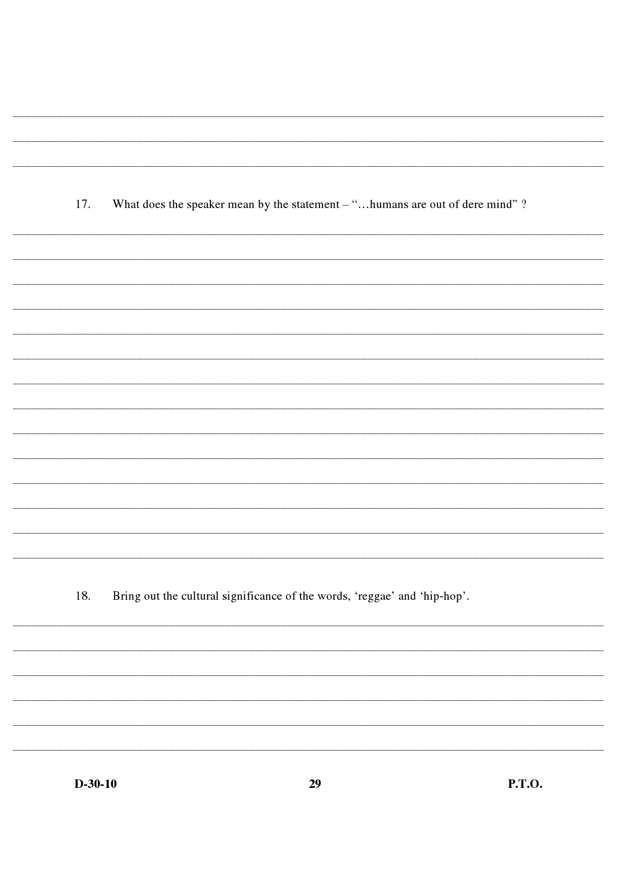 UGC NET English Question Paper III December 2010 16