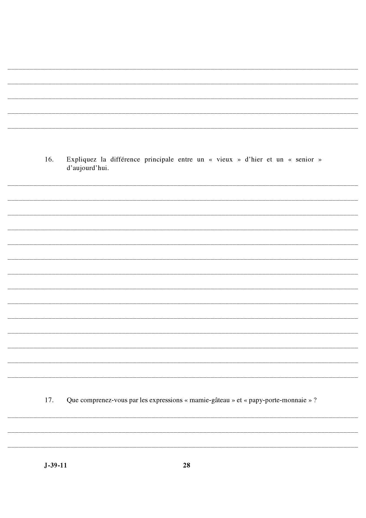 UGC NET French Question Paper III June 2011 14