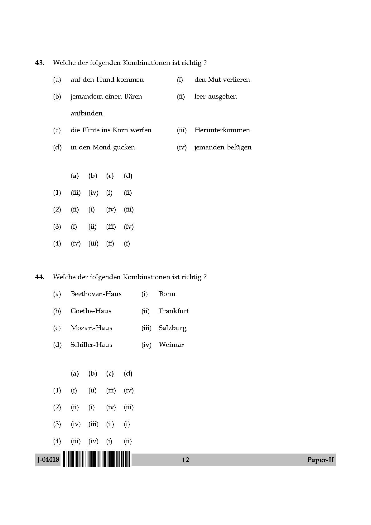 UGC Net German Paper II July 2018 12