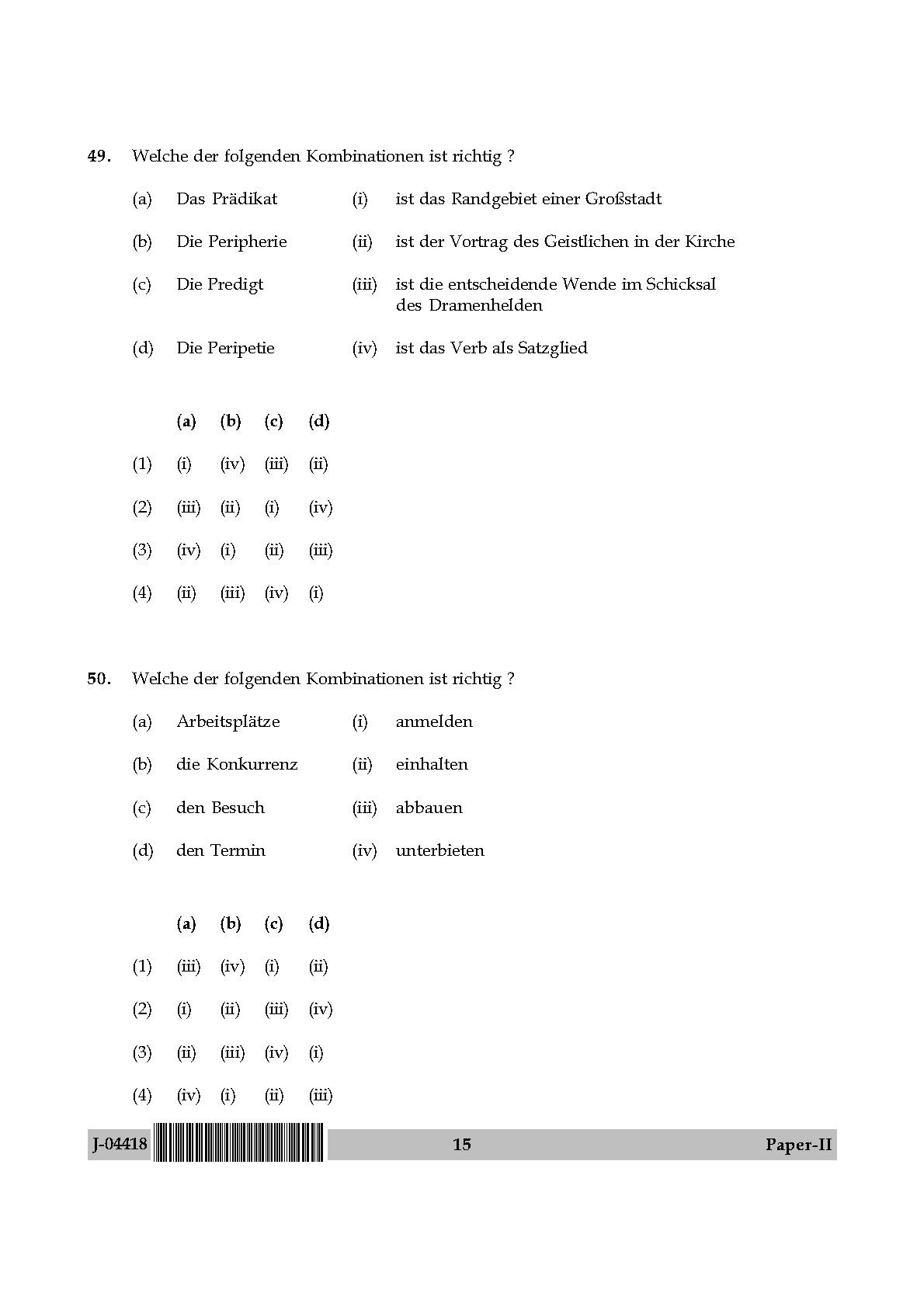 UGC Net German Paper II July 2018 15