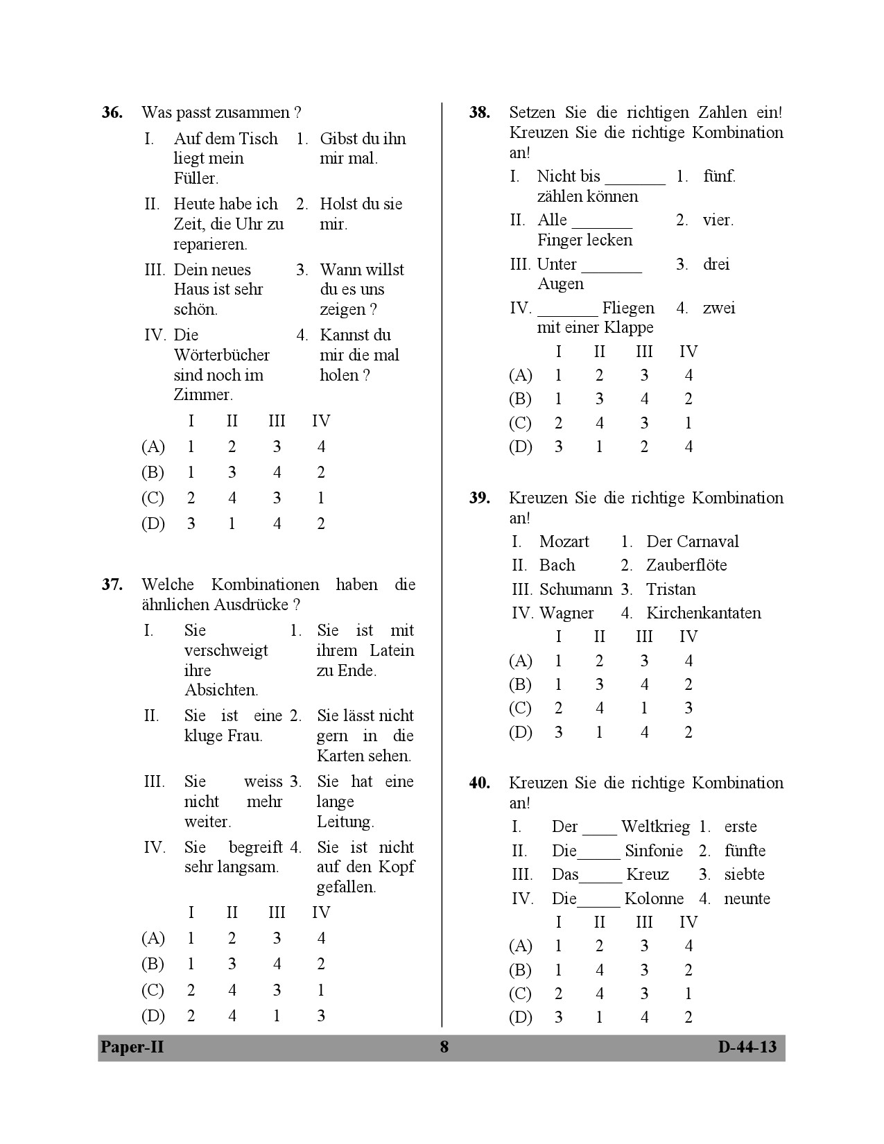 UGC NET German Question Paper II December 2013 8