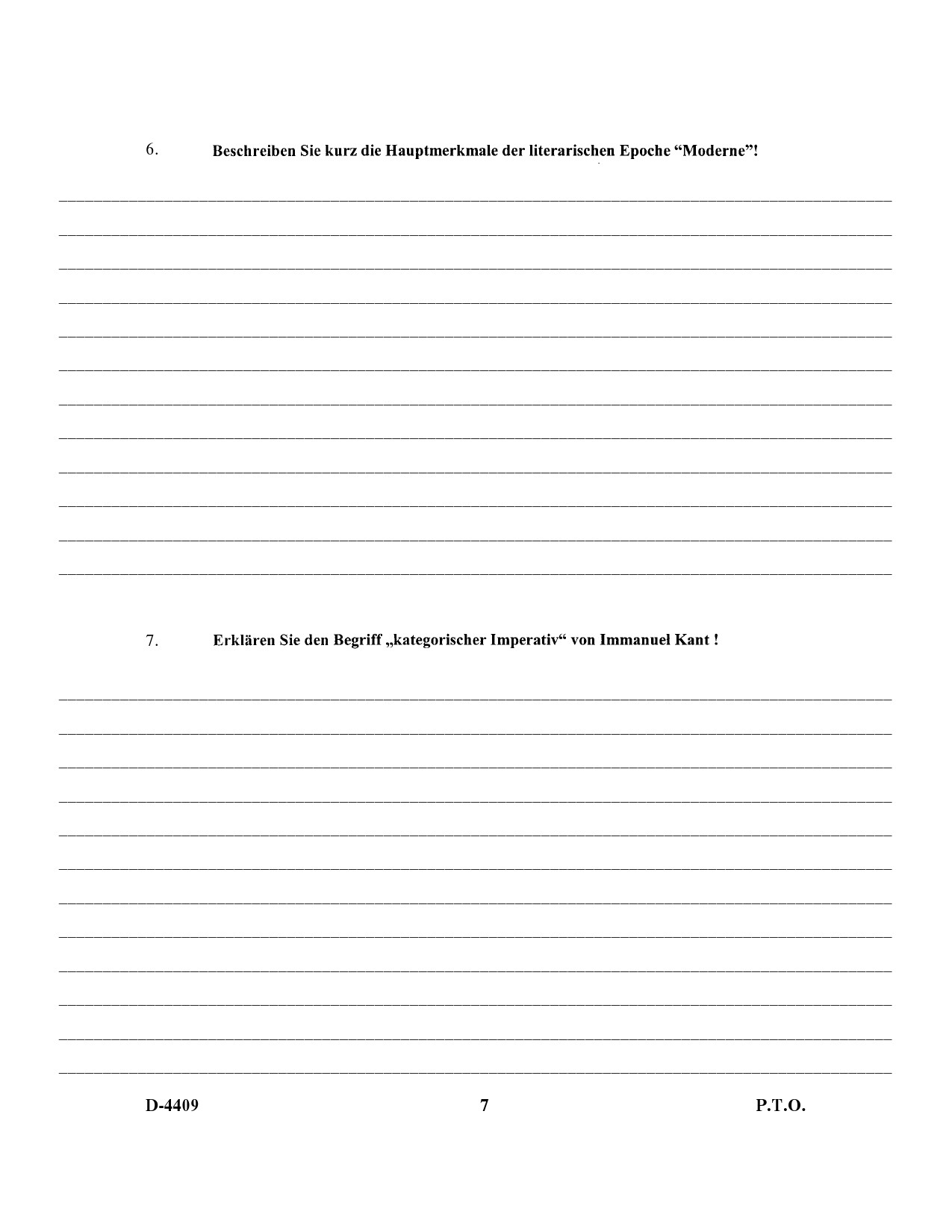 UGC NET German Question Paper III December 2009 7