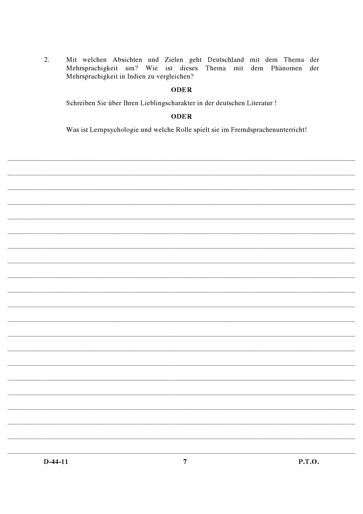 UGC NET German Question Paper III December 2011 4