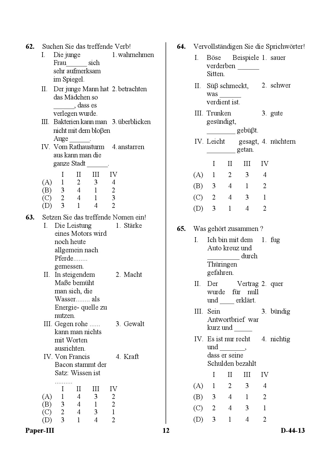 UGC NET German Question Paper III December 2013 12