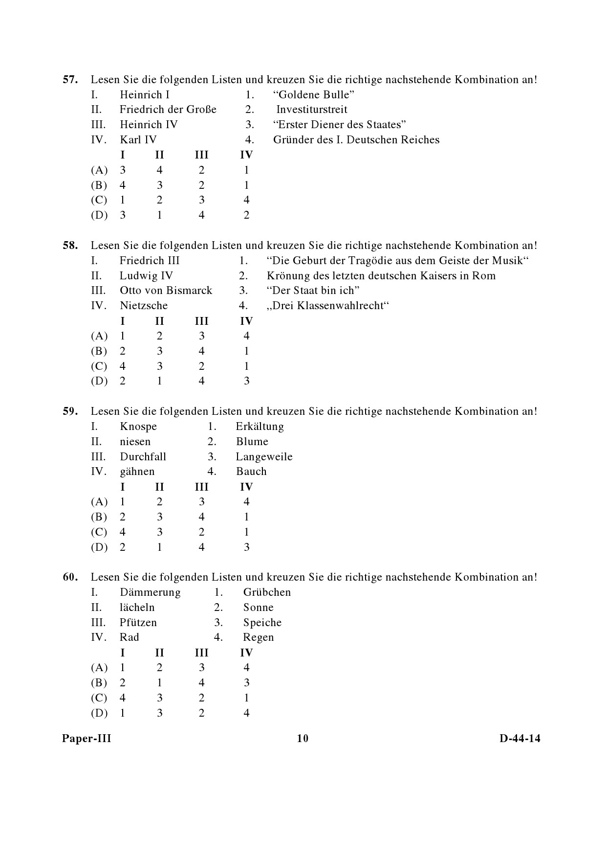 UGC NET German Question Paper III December 2014 10