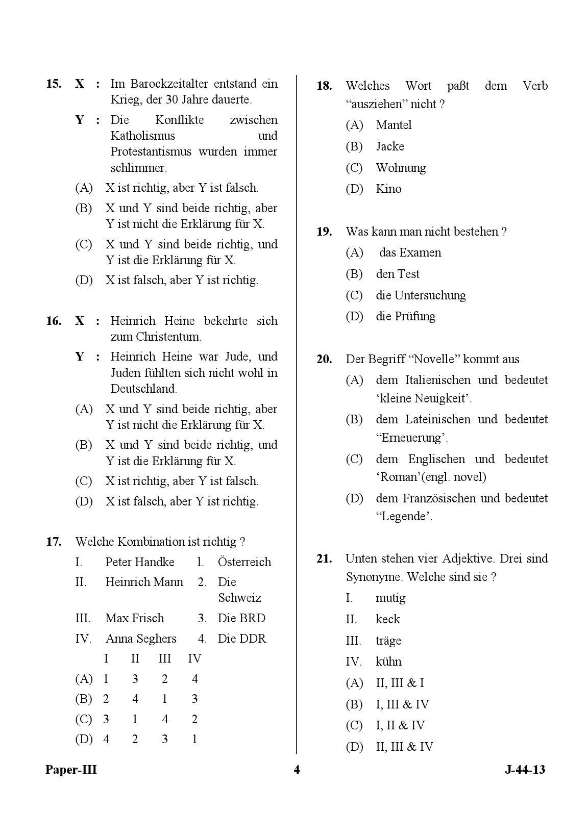 UGC NET German Question Paper III Exam 2 June 2013 4