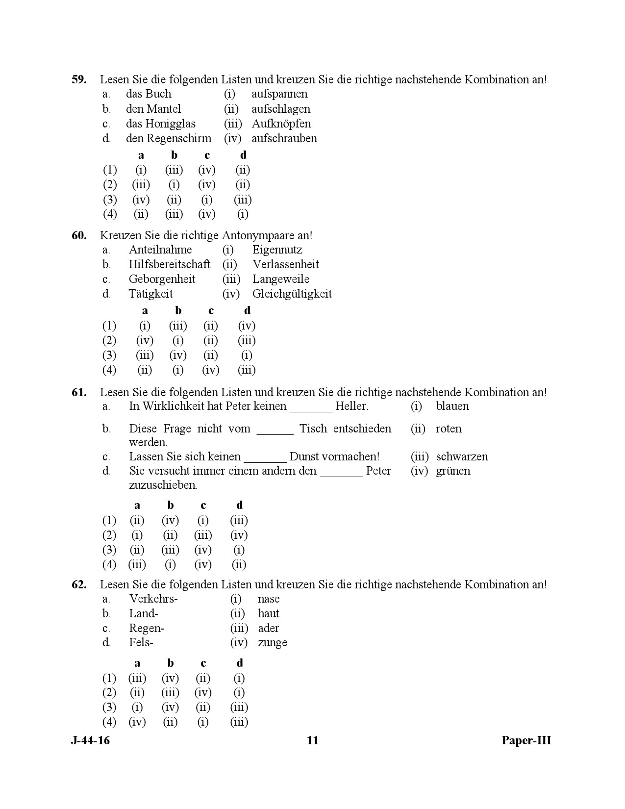 UGC NET German Question Paper III July 2016 11