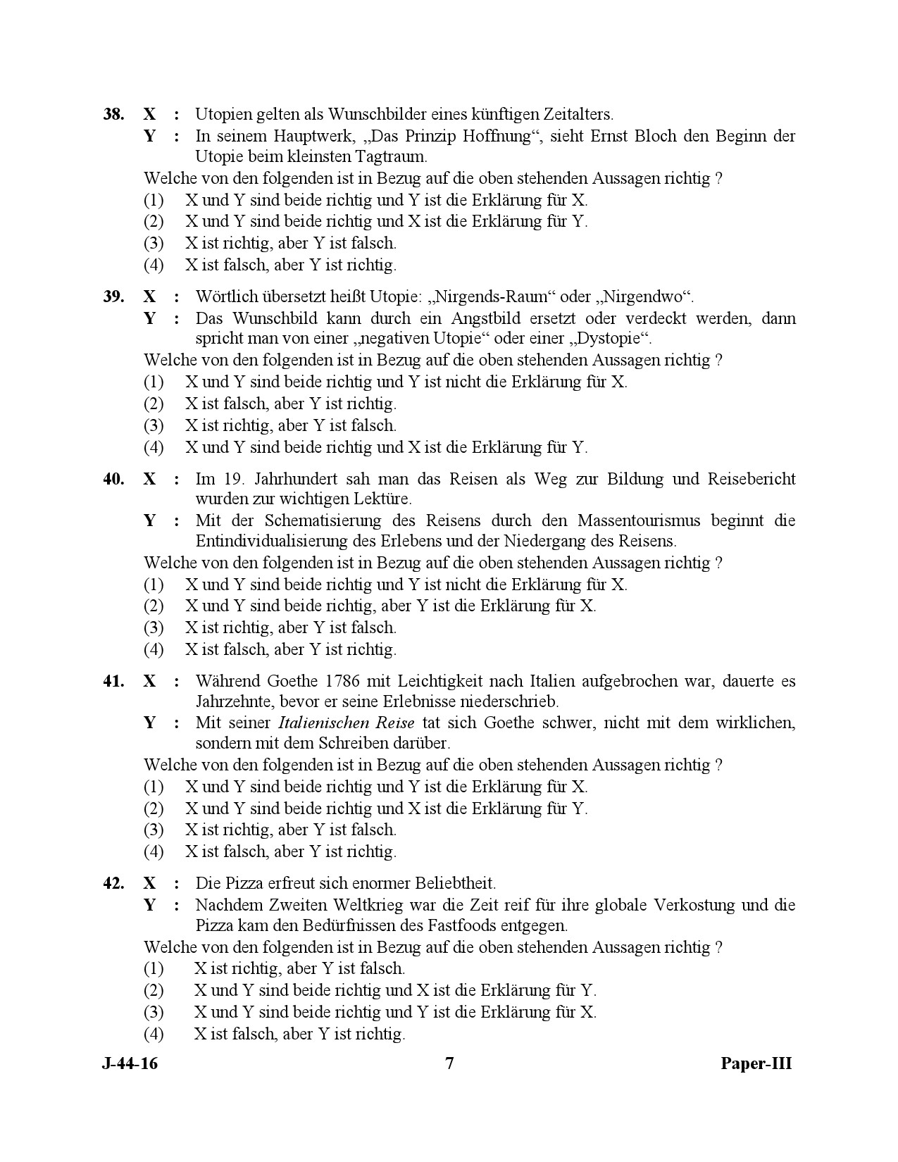 UGC NET German Question Paper III July 2016 7