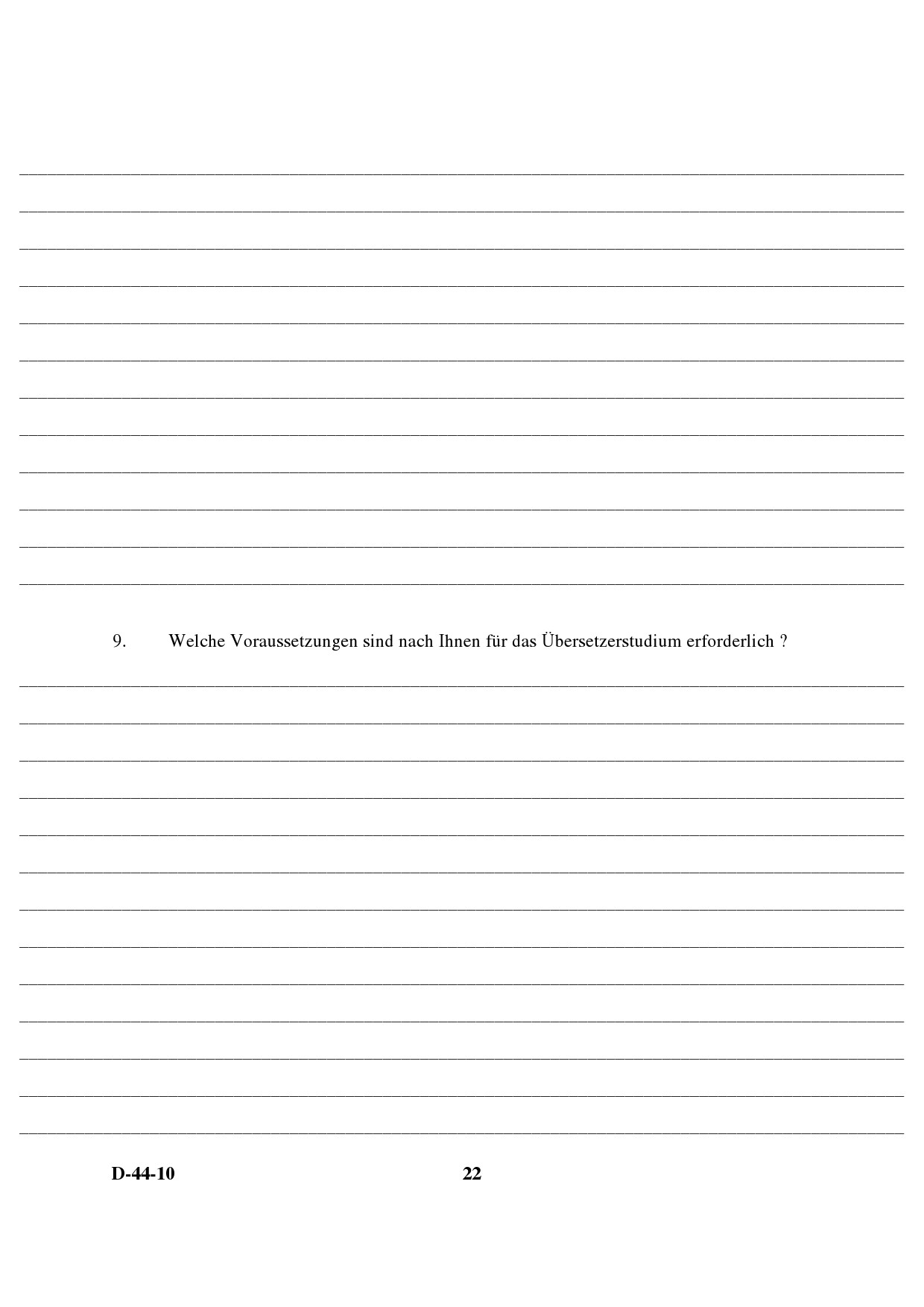 UGC NET German Question Paper III June 2010 8