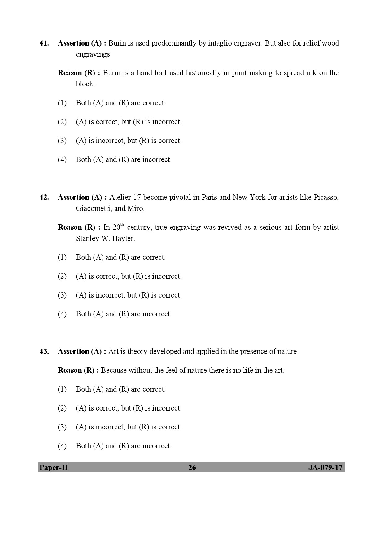 Visual Arts Paper II January 2017 in English 14