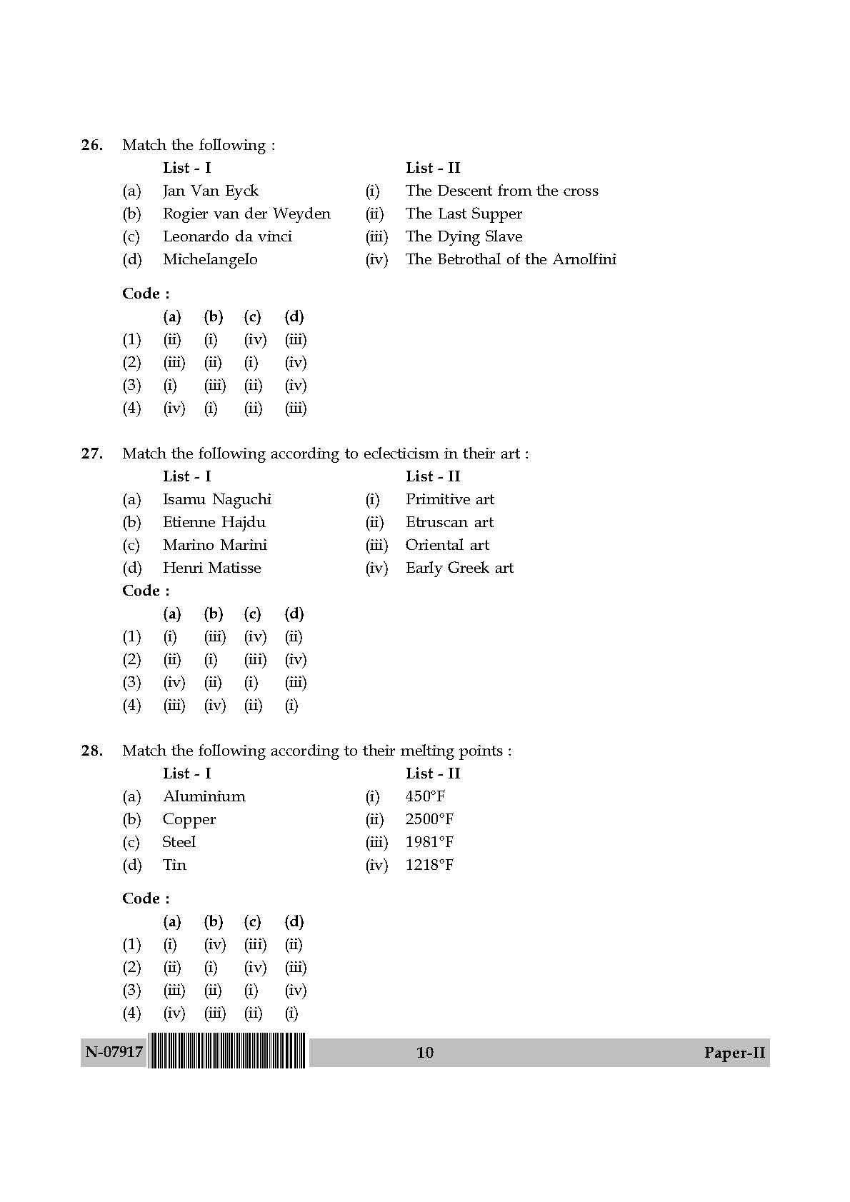 Visual Arts Paper II November 2017 in English 6