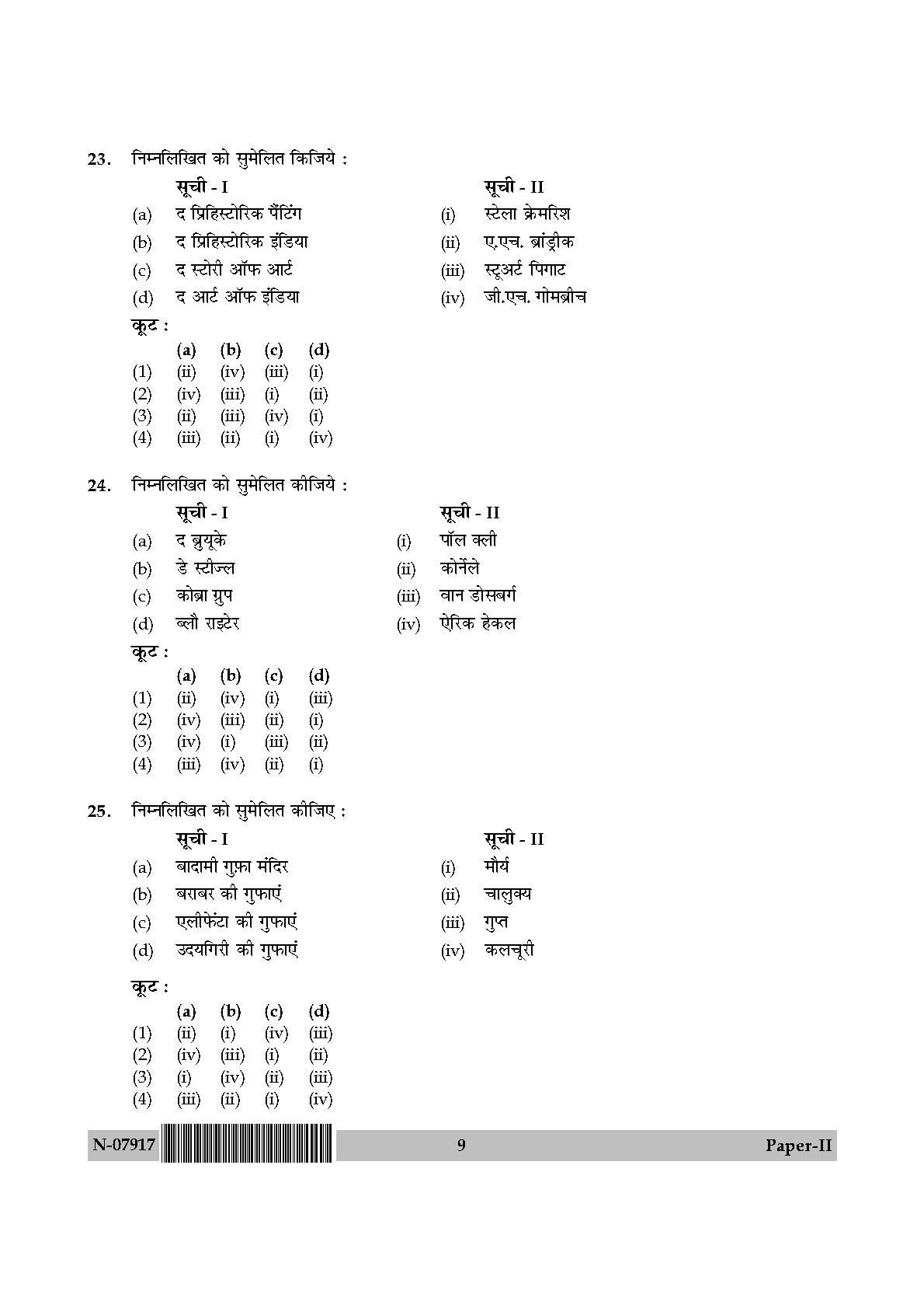 Visual Arts Paper II November 2017 in Hindi 4