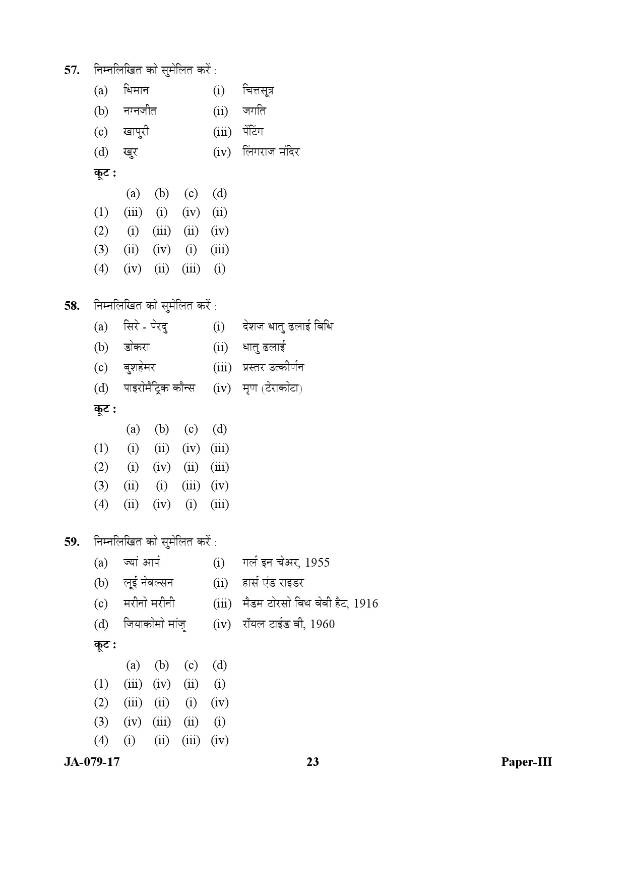 Visual Arts Paper III January 2017 in Hindi 11