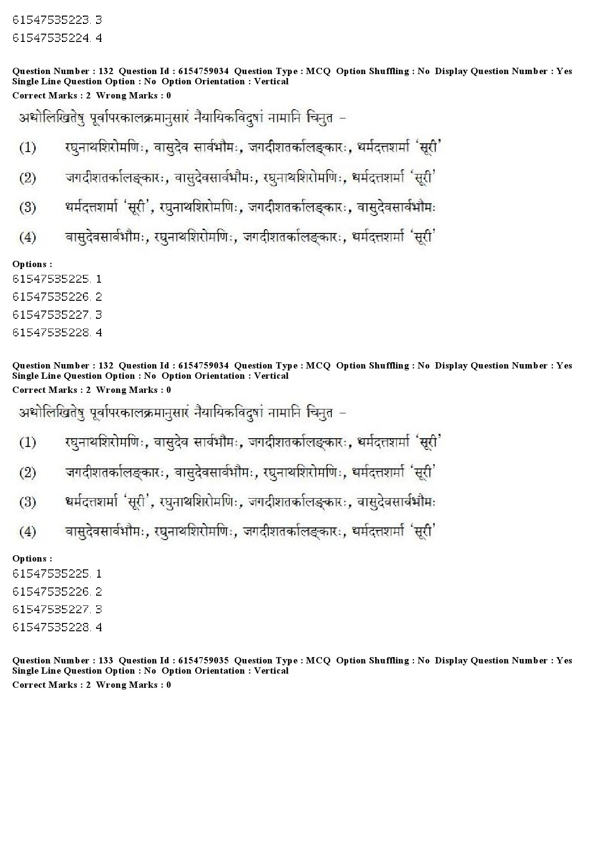 UGC NET Sanskrit Traditional Subjects Question Paper December 2019 102