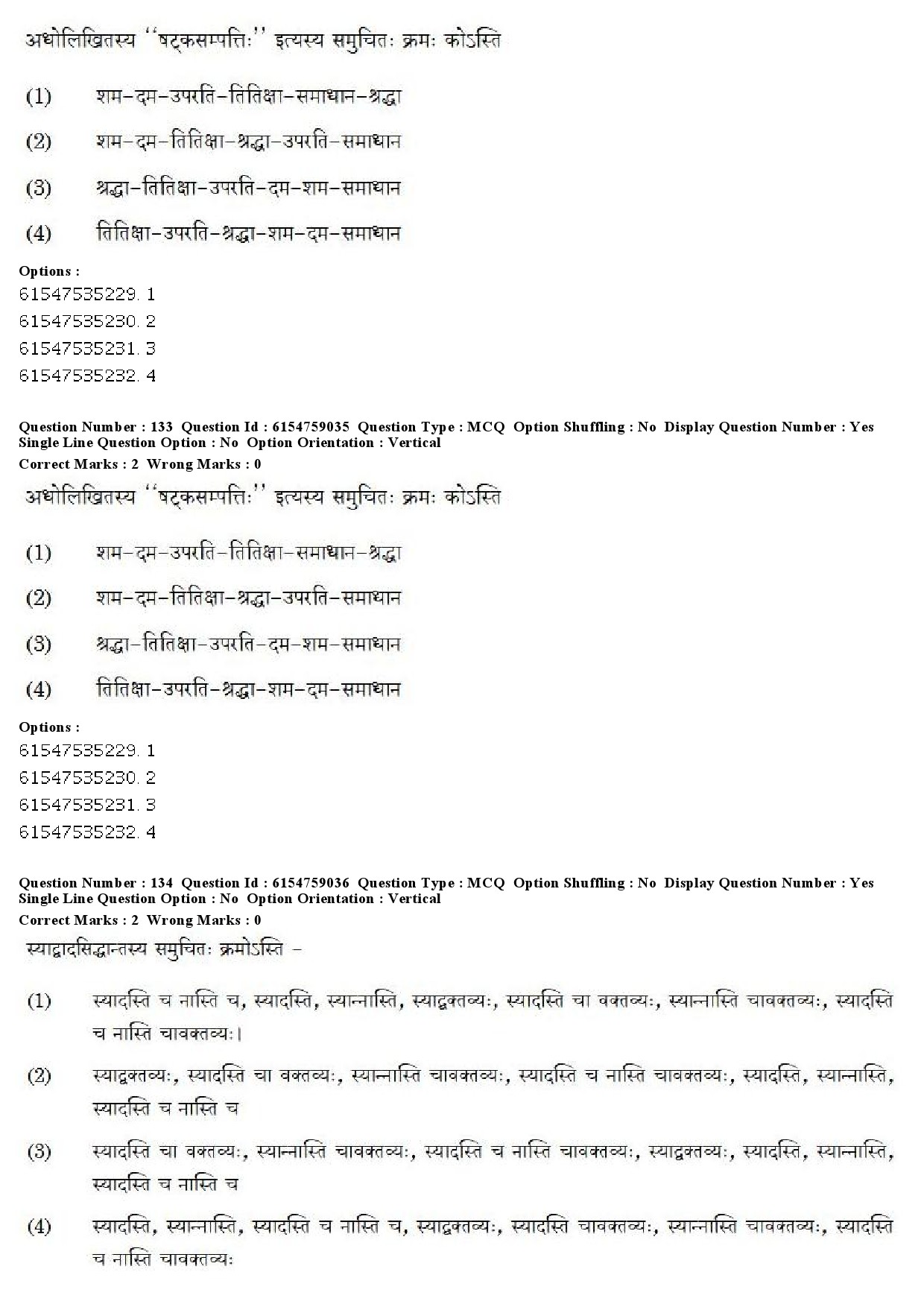 UGC NET Sanskrit Traditional Subjects Question Paper December 2019 103