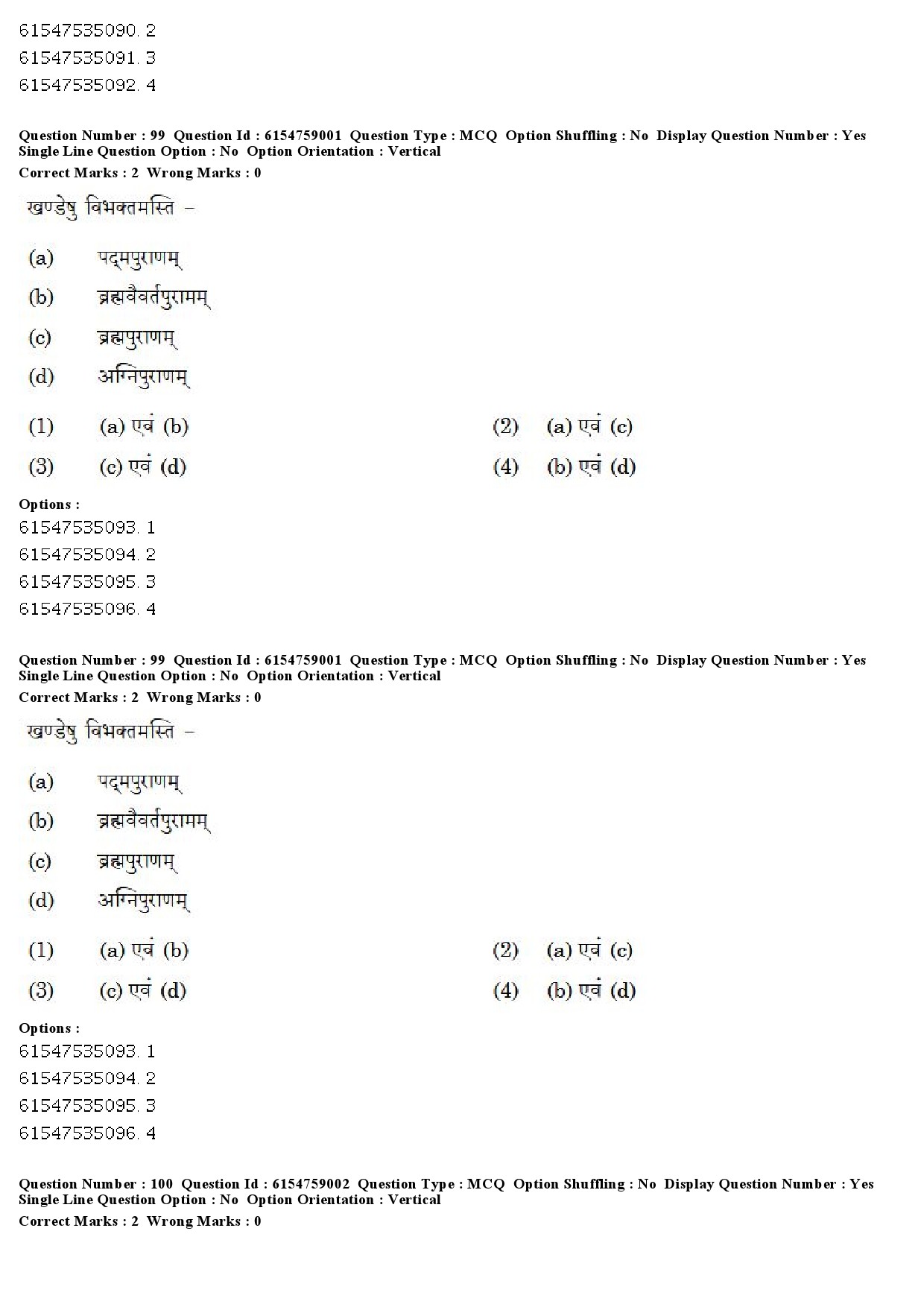 UGC NET Sanskrit Traditional Subjects Question Paper December 2019 73