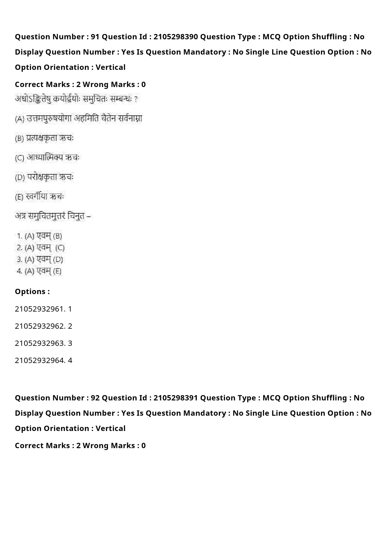 UGC NET Sanskrit Traditional Subjects Question Paper September 2020 109