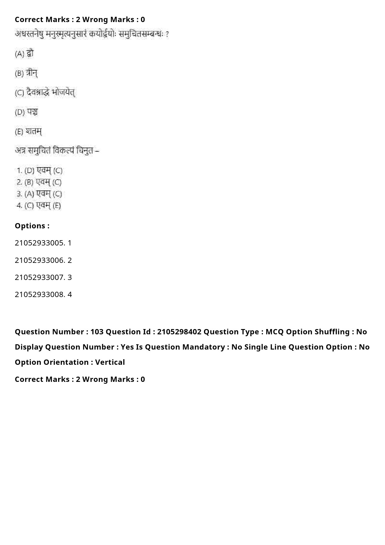 UGC NET Sanskrit Traditional Subjects Question Paper September 2020 124