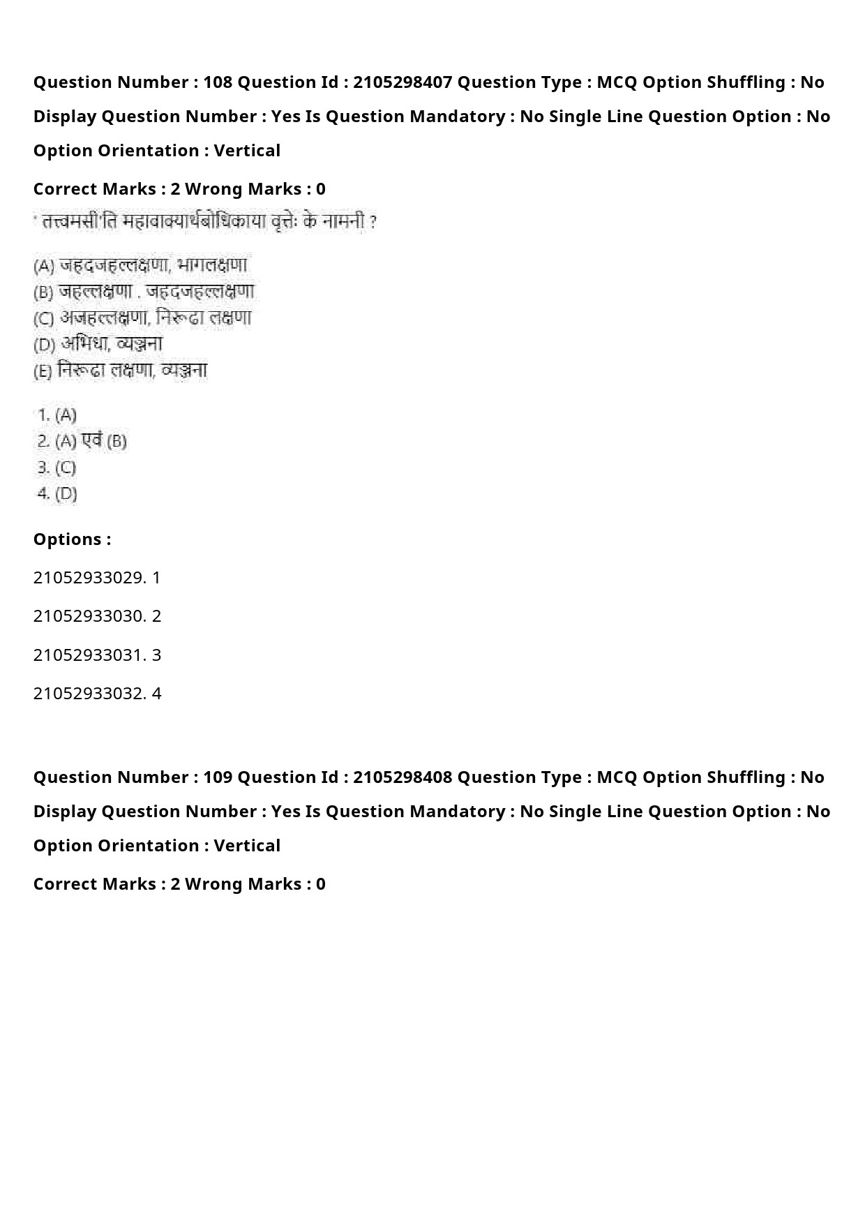 UGC NET Sanskrit Traditional Subjects Question Paper September 2020 132