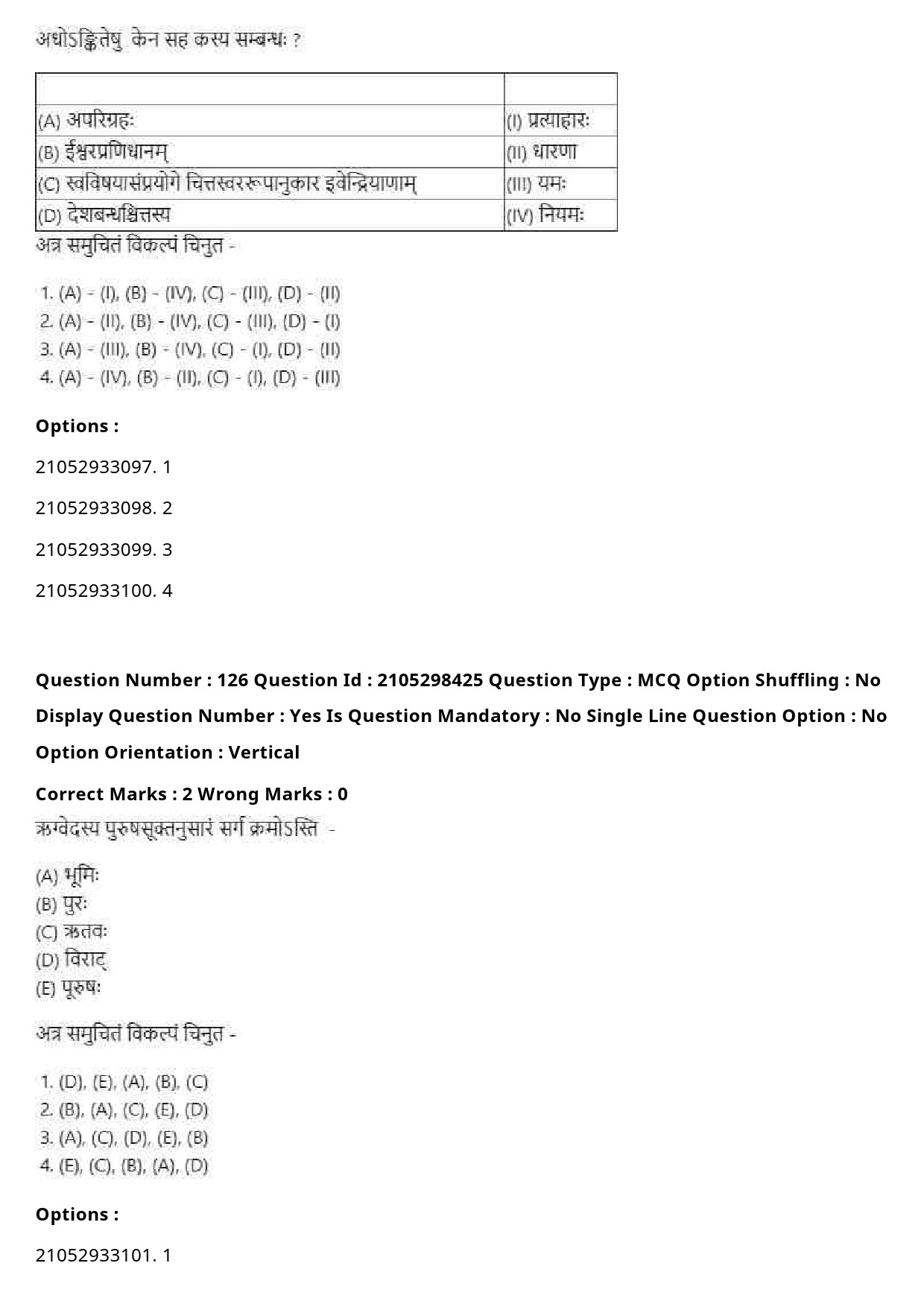 UGC NET Sanskrit Traditional Subjects Question Paper September 2020 155