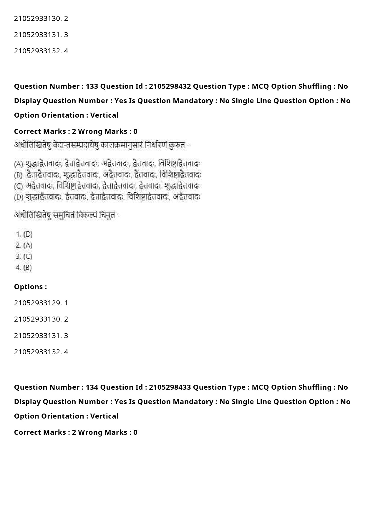 UGC NET Sanskrit Traditional Subjects Question Paper September 2020 165