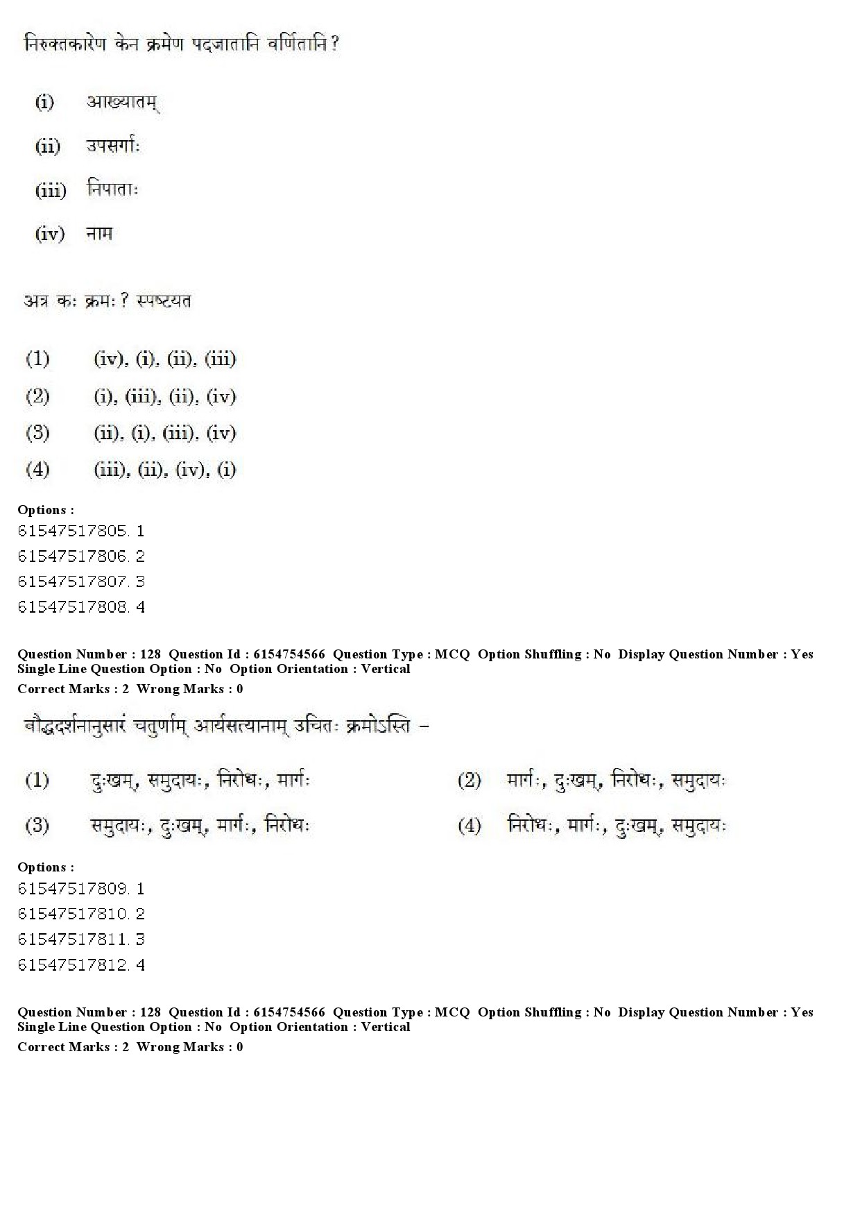 UGC NET Sanskrit Question Paper December 2019 117