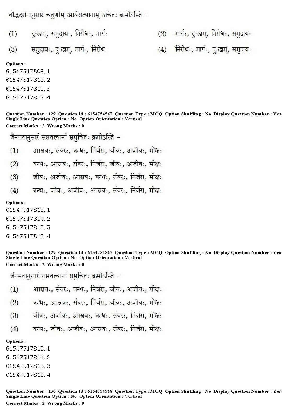 UGC NET Sanskrit Question Paper December 2019 118