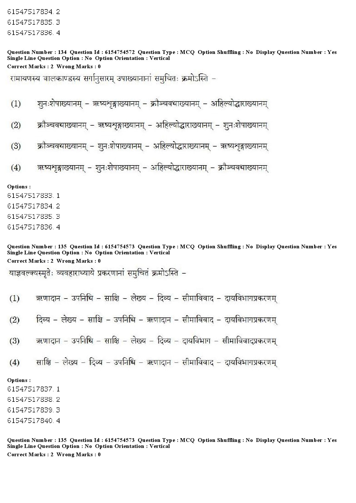 UGC NET Sanskrit Question Paper December 2019 123