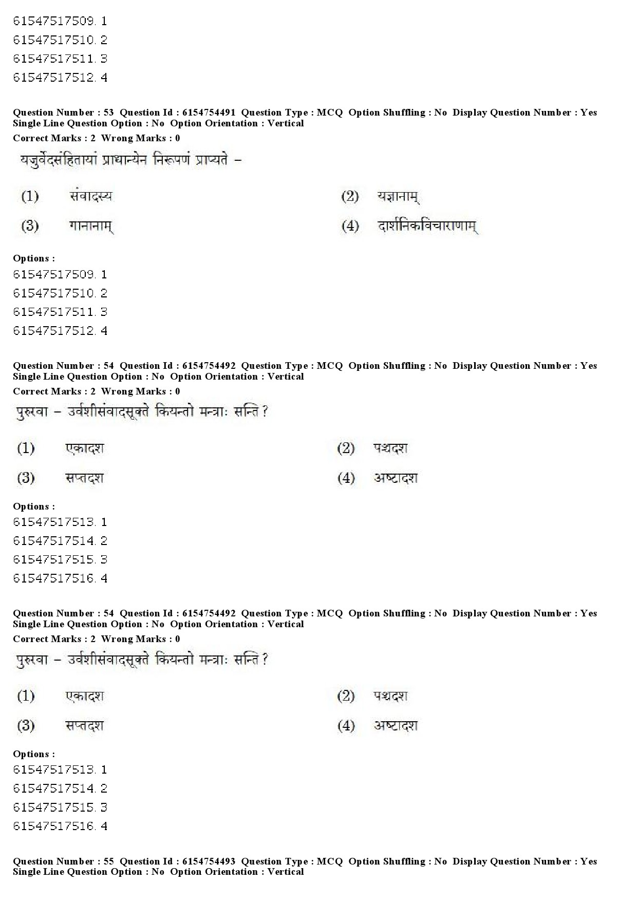 UGC NET Sanskrit Question Paper December 2019 47